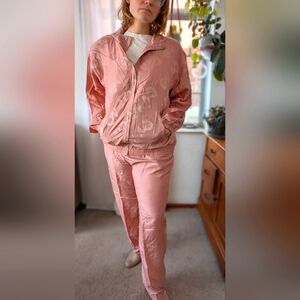 EVR - NWT 90s Vintage Silk track leisure suit - Quartz pink - XL